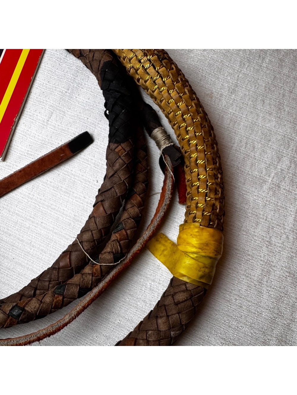 Authentic Ringling Bros Barnum Bailey Cobra Handle Lion Tamer Circus Whip - Picture 15 of 15